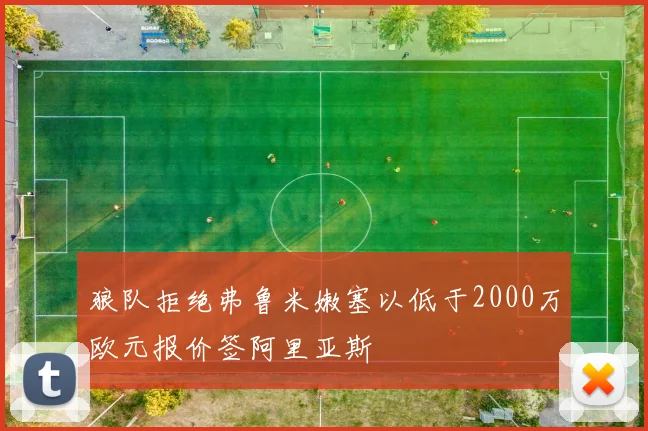 狼队拒绝弗鲁米嫩塞以低于2000万欧元报价签阿里亚斯