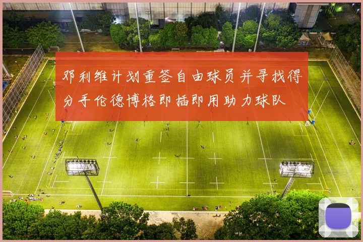 邓利维计划重签自由球员并寻找得分手伦德博格即插即用助力球队